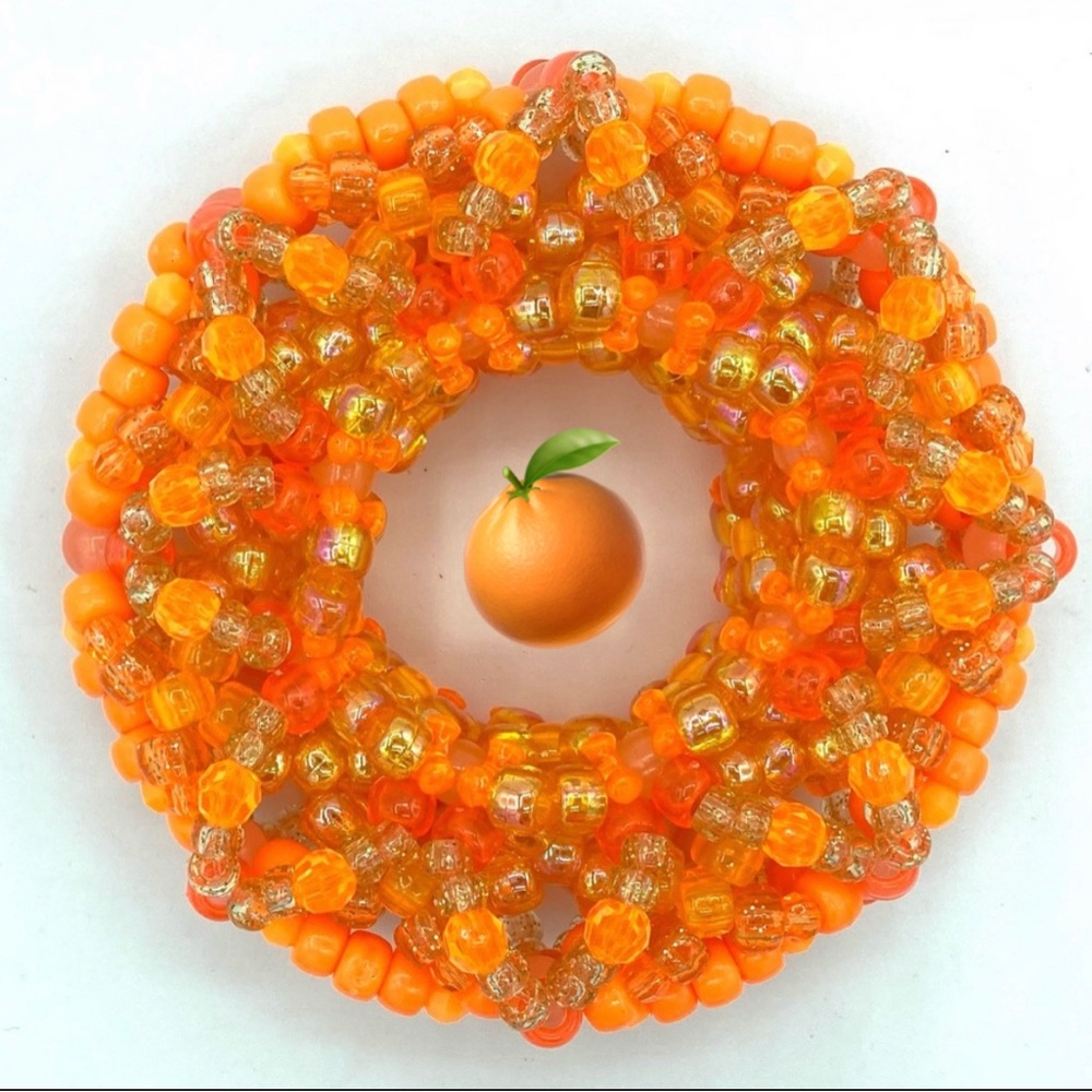 🍊🧡Orange Kandi Cuff